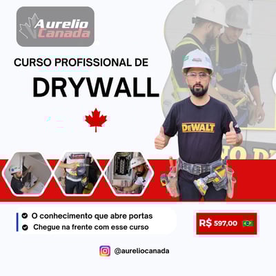 Curso de Drywall - Aurélio Canadá